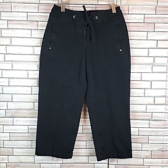 Liz Claiborne Pants - Liz Claiborne capris pant - Black Stretch Cotton Womens Size 4